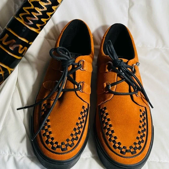 tuk Shoes Tuk Rare Burnt Orange Creepers Sneakers Us 11 Poshmark